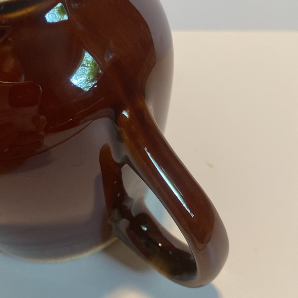 McCoy Brown Drip Glaze Creamer 7020 Vintage USA Pottery - Picture 4 of 11